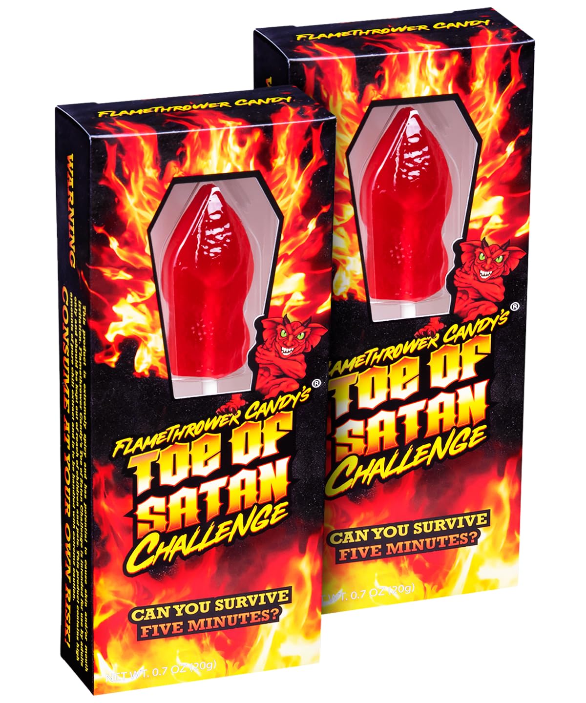 Buly✴︎オートリプル パタットドゥースデカライブエ・キャロット・ダブガニスタン Amazon.com : Flamethrower Candy Co Toe of Satan Lollipop Two Pack